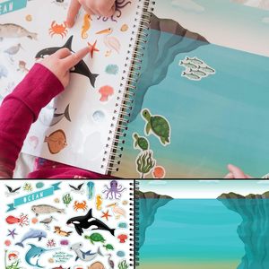 500 + animaux autocollants pour enfants et 12 pages à colorier tout-petits garçons filles adolescents livre d'activités amusant autocollant livres - Product Image 5