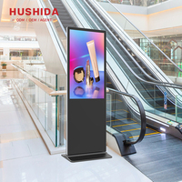 32 43 50 55 pouces 2k 4k support au sol kiosque totem tactile affichage numérique lecteur publicitaire écran lcd