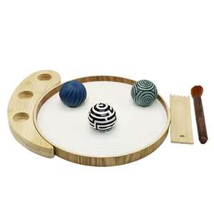 <span class=keywords><strong>Jardin</strong></span> Zen de bureau moderne <span class=keywords><strong>en</strong></span> <span class=keywords><strong>bois</strong></span> <span class=keywords><strong>pour</strong></span> la relaxation, avec sphères à motifs et ensemble de râteaux à sable, idéal <span class=keywords><strong>pour</strong></span> la décoration intérieure et les cadeaux - Product Image 3