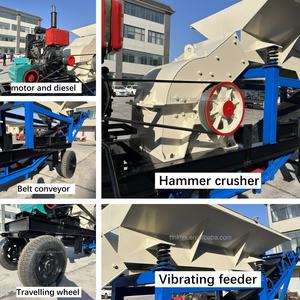 Direktverkauf ab Werk Kleiner Mobiler PC600x800 Diesel-Hammerbrecher mit Förderband Kalkstein-Hammerbrecher - Product Image 4