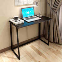 Table d'ordinateur portable pliable en fer et bois MANGO au design moderne, hauteur réglable, fixation murale, bureau de rangement – Ventes Flash