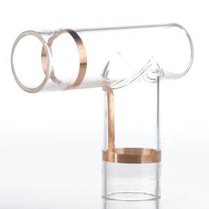 Cao Borosilicate 3.3 Glass Rõ Ràng Tùy Chỉnh Hình Dạng Ống Cong Đường Ống Dẫn Với Lá Vàng Giấy Cho Ngành Công Nghiệp Bên Ngoài Phụ Kiện - Product Image 1