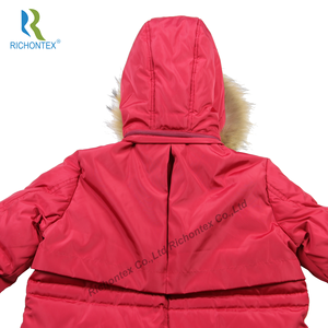 Enfants enfants garçons hiver super chaud en fausse <span class=keywords><strong>fourrure</strong></span> <span class=keywords><strong>capuche</strong></span> <span class=keywords><strong>avec</strong></span> taille réglable longue vestes d'extérieur - Product Image 5