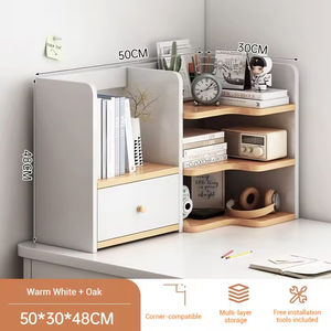 Hot Sale Corner Desktop Storage Rack Single Tier Durable Bookshelf for Living Room Use Storage <b>Books</b> Cosmetics Factory Price - Product Image 3