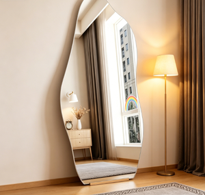 Espejo Decorativo Artístico con Forma de Nubes Irregulares, Espejo de Cuerpo Entero Plateado con LED, Tendencia 2023, Tamaño Personalizado para Decoración Navideña del Hogar - Product Image 5