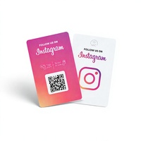 Carte de visite personnalisée avec impression de code QR, OEM, NFC, carte de partage Google INS Review, carte de partage d'informations sur les réseaux sociaux