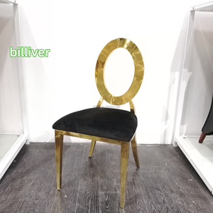 <span class=keywords><strong>เก้าอี้</strong></span>สแตนเลสทรงกลมหลังโค้ง ขายตรงจากโรงงาน เหมาะสำหรับโรงแรม งานแต่งงาน รับประทานอาหาร ร้านอาหารสไตล์โมเดิร์นเรียบง่าย และงานจัดเลี้ยง - Product Image 6