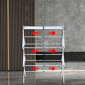 ชั้นวางผ้าขนหนู3ชั้นพับได้แบบเรียบง่ายสำหรับใช้ในร่มและกลางแจ้ง - Product Image 4