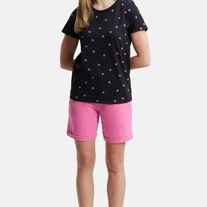 Camisetas de punto para mujer, de color sólido, informales, personalizadas, de verano, con cuello redondo y manga corta, para usar en todas las estaciones. - Product Image 4
