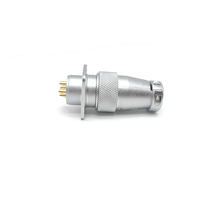 Conector BNC Redondo USB con Aislante PPS de Alta Resistencia a la Temperatura, 2-8 Pines, Macho, Contacto Chapado en Oro, Modelo M8, Potencia 5A, IP66