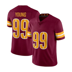 Camisetas de Fútbol Americano con Bordado en Relieve de los Comandos Yong 99, <span class=keywords><strong>Taylor</strong></span> 21 y Daniels 5 de la NFL - Product Image 2