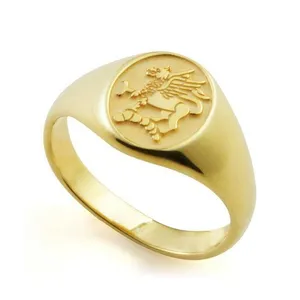 ที่กำหนดเองตราซาอุดีอาระเบียแหวนทองเครื่องประดับผู้ชายแหวนทองแหวนออกแบบสำหรับผู้ชายที่มีราคา