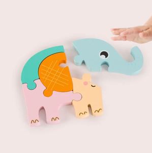 Cartoon Animal Wooden <b>Puzzles</b> for Kids Early Education Toys for Babies <b>Puzzle</b> Toys for Children - Product Image 4