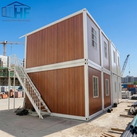 Nouveau Bâtiment Moderne Standard Respirant à Structure en Acier, Conteneur Carré, Double Couche, pour Dortoir, Bureau et Abri de Voiture