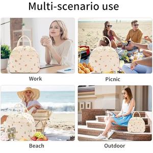 Sac isotherme en velours côtelé imperméable 10L, vente en gros directe d'usine, pour le travail, les femmes et les enfants - Product Image 4