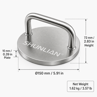 Presse à hamburgers robuste en acier inoxydable 304 de 3,6 lb, finition polie, compatible lave-vaisselle, pour usage commercial et domestique, outils de barbecue