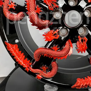 Индивидуальные кованые Золотые драконы ручной работы Pengzhen, обмотка китайского колеса для роскошного автомобиля