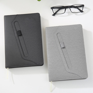 Diario personalizzato formato A5 B5 diario con copertina rigida non datato punteggiato in pelle PU quaderno settimanale mensile con portapenne - Product Image 2