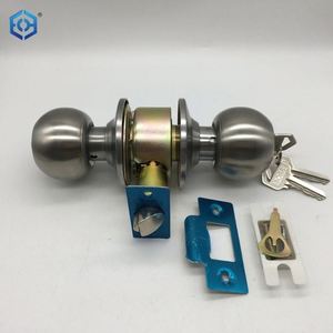 Poignée de porte double face en acier inoxydable et serrure à bouton de porte - Product Image 6