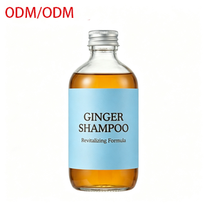 Shampoo au gingembre en gros, directement de l'usine, anti-pelliculaire, régulateur de sébum, nourrissant, pour hôtels, salons, usage domestique, formule naturelle, OEM ODM - Product Image 1