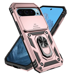 Funda de teléfono con soporte de anillo de grado de ventana deslizante a prueba de golpes para Google Pixel 10 Pro - Product Image 3