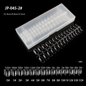 Square Transparent Gel <b>Nail</b> Tips Full Half Cover Short Painted <b>Nail</b> <b>Extension</b> Tips for Women - Product Image 2