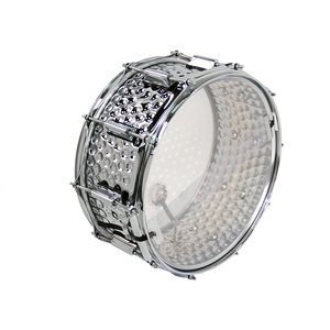 Nouvelle Coque de Tambour Métallique Professionnelle Personnalisée 14 x 6,5 Pouces Percée à la Main avec Peau de Tambour <span class=keywords><strong>REMO</strong></span> et Lugs LP pour Kit de Batterie Snare - Product Image 5