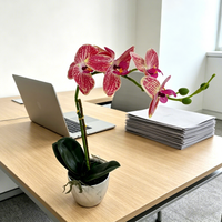 Couronnes et plantes décoratives réalistes, fleurs artificielles en plastique, fleurs en soie pour la décoration, décorations de mariage, décorations de fête artificielles