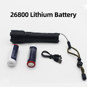 Lampe <span class=keywords><strong>torche</strong></span> LED en alliage d'aluminium super lumineuse, rechargeable par Type-C, 3 modes, zoom télescopique, portée de 600 m, protection, <span class=keywords><strong>torche</strong></span> <span class=keywords><strong>puissante</strong></span> - Product Image 4