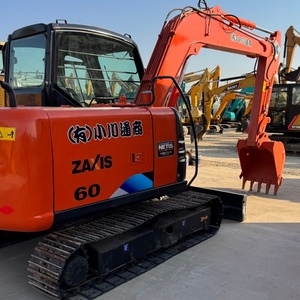 Excavatrice HitachiZX60 d'occasion de 6 tonnes, Htachi30, Hitachi55, excavatrice hydraulique sur chenilles d'occasion avec accessoires gratuits, installation - Product Image 5