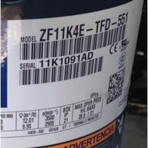 คอมเพรสเซอร์ทำความเย็น ZF รุ่น ZF11K4E-PFV-551 แบบสโครล สำหรับห้องเย็น - Product Image 3