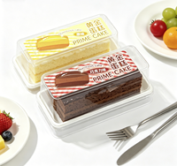 Plateau rectangulaire en plastique transparent de qualité alimentaire PET pour gâteau Golden Prime, tranches de gâteau au chocolat – Fournisseur d'usine