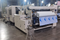 Mesin pembuat produk kertas HX-GS-1350 otomatis mundur melubangi perforasi Embossing pembelah