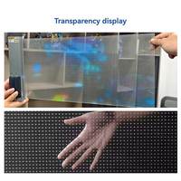 Pantalla LED de Película Transparente de Plástico P6, Ultrafina, Flexible, a Todo Color, para Video Wall, Publicidad Comercial en Interiores/Exteriores