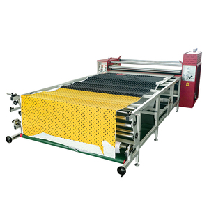 Factory 1.9m Wide Roll-Roll Heat Press Machine Large Format Rotary Sublimation Semi-Automatic Garment Heat Transfer for