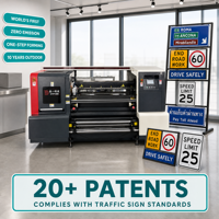 Imprimante d'étiquettes thermiques industrielles de bonne qualité pour les panneaux routiers personnalisés, fournitures d'impression par transfert thermique pour les panneaux de signalisation