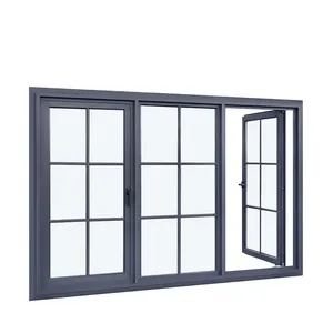 Patio Aluminium Glass Hinge Window Casement Window Black Casement Window For Home