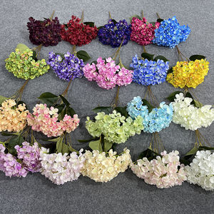 Buen Precio, Múltiples Colores, MOQ Bajo, Ramo de <span class=keywords><strong>Hortensias</strong></span> Artificiales al por Mayor para Decoración de Bodas - Product Image 3