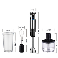 Ensemble de mixeur plongeant électrique puissant avec pièces, mixeur plongeant robuste