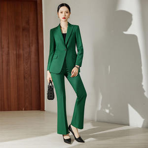 Nouveau design de <span class=keywords><strong>tailleur</strong></span>-<span class=keywords><strong>pantalon</strong></span> classique à manches longues à vendre ensemble de vêtements de travail formels pour femmes - Product Image 5