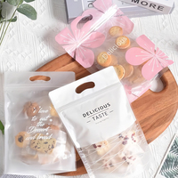 Pochette Personnalisée en Plastique Givré avec Fermeture Éclair, Sachet Doypack avec Fenêtre Transparente pour Emballage Alimentaire de Biscuits, Bonbons et Snacks