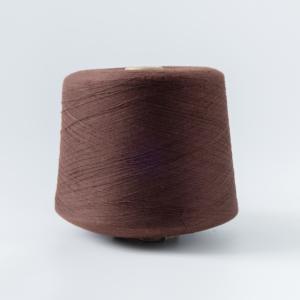 Fil fantaisie 100% coton cardé teint 32S, haute résistance, résistant à l'usure, écologique, recyclable, vente en gros, anti-boulochage, pour le tricot à la main - Product Image 2