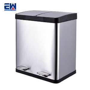 Cocina hogar reciclar Bin / 60L dos interior cubos rectángulo <span class=keywords><strong>Pedal</strong></span> de pie de acero inoxidable de papelera de <span class=keywords><strong>reciclaje</strong></span> - Product Image 6