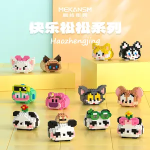 DIY Nano Blocks Sanrioes Blind Box Kuromi Kitty Bricks Cartoon Sanrioes Mocha Animal Building Blocks Sets Mini Toys Kids Toys