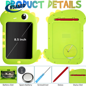 أقراص رسم إلكترونية للأطفال بإنش ، ألعاب ديناصور تعليمية ، - Product Image 4