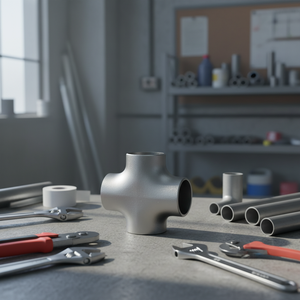 Sambungan Pipa Baja Equal Tee untuk Pipa Air/<span class=keywords><strong>Gas</strong></span>/Minyak Ansi - Product Image 1