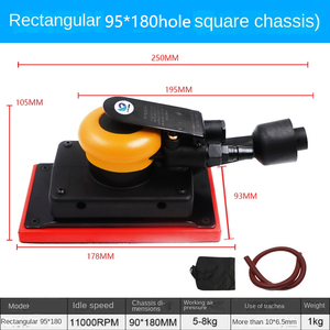 Smerigliatrice pneumatica rettangolare a secco per auto macinino per stucco macchina per <span class=keywords><strong>carta</strong></span> <span class=keywords><strong>vetrata</strong></span> da 70*198mm - Product Image 4