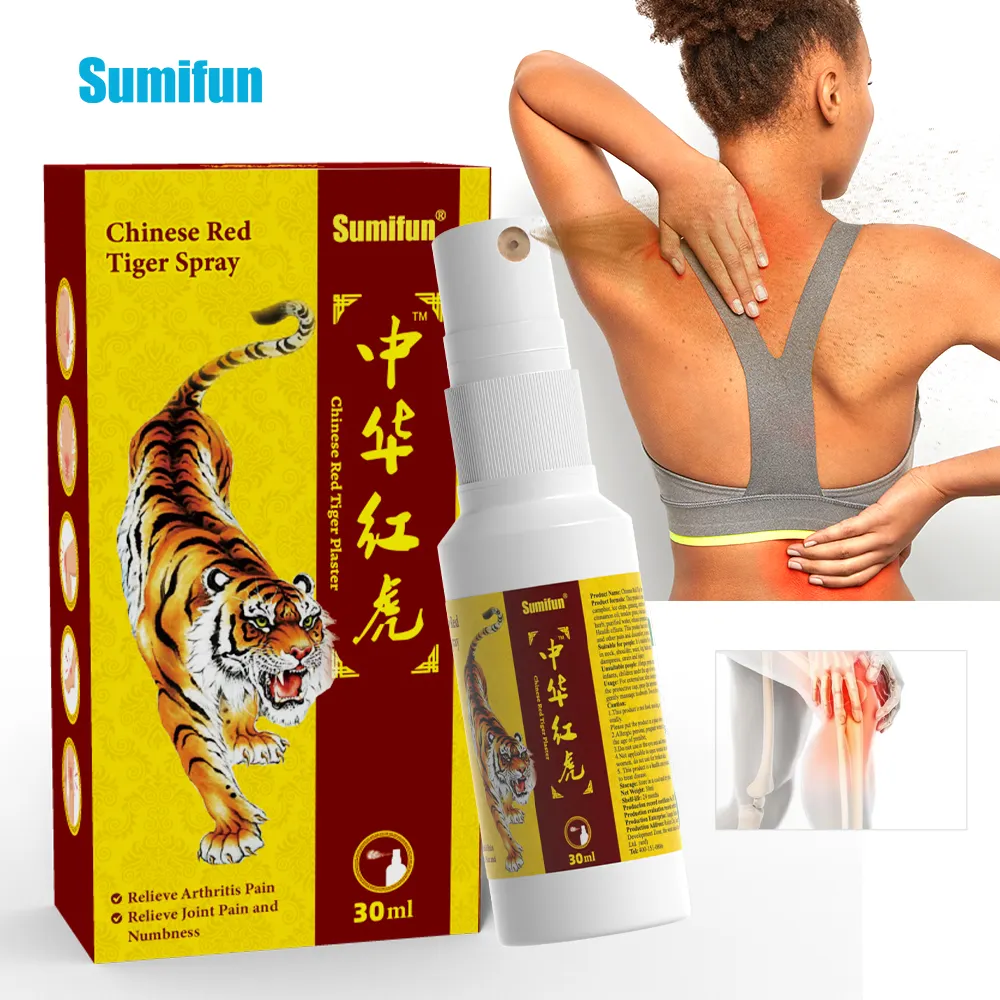 Spray de alívio rápido para músculos e articulações corporais Sumifun 2 peças spray de dor tigre alívio rápido