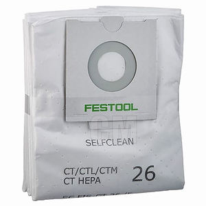 Bolsa de Filtro OEM Festool SELFCLEAN CT 26, Diseño para Colectores de Polvo Serie CT/CTL/<span class=keywords><strong>CTM</strong></span> 26, 496187 496186 - Product Image 1