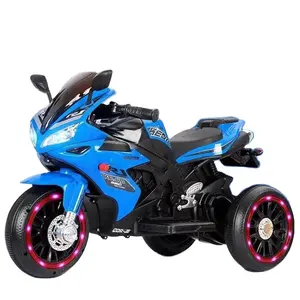 Vente en gros de moto électrique pour enfants tricycle moto en plastique à batterie avec livraison rapide véhicule jouet